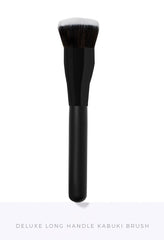Deluxe Long Handle Kabuki Brush Vegan Synthetic Makeup Brush Wholesale Mineral Makeup