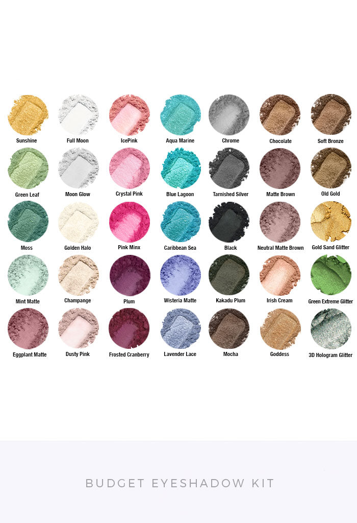 Budget Eyeshadow Sample Kit Wholesale Mineral Makeup Australia